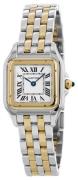 Cartier Damklocka W2PN0006 Panthere De Silverfärgad/18 karat gult