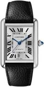 Cartier Herrklocka WSTA0040 Tank Must De Silverfärgad/Läder