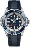 Breitling Herrklocka A17378E71C1S1 Superocean Automatic 46 Blå/Gummi