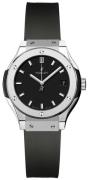 Hublot Damklocka 581.NX.1171.RX Classic Fusion Svart/Gummi Ø33 mm