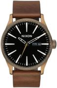 Nixon Herrklocka A1053053-00 The Sentry Svart/Läder Ø42 mm