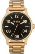 Nixon Herrklocka A1242513-00 Svart/Gulguldtonat stål Ø42 mm