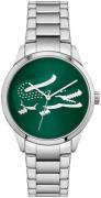 Lacoste Damklocka 2001190 Ladycroc Grön/Stål Ø36 mm