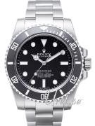 Rolex Herrklocka 114060-0002 Submariner Svart/Stål Ø40 mm