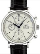 IWC Herrklocka IW391024 Portofino Vit/Läder Ø42 mm