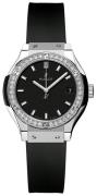 Hublot Damklocka 581.NX.1171.RX.1104 Classic Fusion Svart/Gummi Ø33