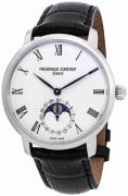 Frederique Constant Herrklocka FC-705WR4S6 Manufacture Vit/Läder