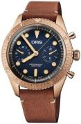 Oris Herrklocka 01 771 7744 3185-Set LS Diving Blå/Läder Ø43 mm