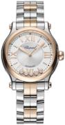 Chopard Damklocka 278608-6002 Happy Sport Silverfärgad/18 karat