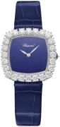 Chopard Damklocka 13A386-1112 L Heure Du Diamant Blå/Läder