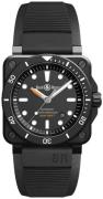 Bell & Ross Herrklocka BR0392-D-BL-CE-SRB Br 03-92 Grå/Gummi