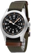 Hamilton Herrklocka H69529933 Khaki Field Svart/Läder Ø42 mm