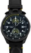 Hamilton Herrklocka H76776733 Khaki Aviation Svart/Läder Ø46 mm