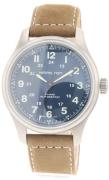 Hamilton Herrklocka H70545540 Khaki Field Blå/Läder Ø42 mm