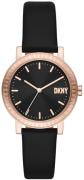 DKNY Damklocka NY6618 Soho D Svart/Läder Ø34 mm