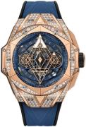 Hublot Herrklocka 418.OX.5108.RX.1604.MXM20 Big Bang 45Mm Blå/Gummi