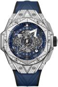 Hublot Herrklocka 418.NX.5107.RX.1604.MXM20 Big Bang 45Mm Blå/Gummi