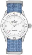 Blancpain Damklocka 5100-1127-NAJA Fifty Fathoms Vit/Textil Ø38 mm