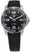 Longines Herrklocka L3.780.4.56.9 HydroConquest Svart/Gummi Ø39 mm