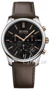 Hugo Boss Herrklocka 1513448 Time One Svart/Läder Ø42 mm