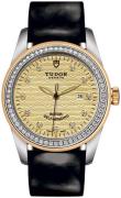 Tudor Damklocka M53023-0047 Glamour Date Gulguldstonad/Läder Ø31 mm