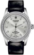 Tudor Damklocka M53020-0053 Glamour Date Silverfärgad/Läder Ø31 mm