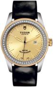 Tudor Damklocka M53023-0044 Glamour Date Gulguldstonad/Läder Ø31 mm