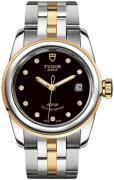 Tudor Damklocka M51003-0007 Glamour Date Svart/Gulguldtonat stål