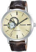 Pulsar Herrklocka P9A007X1 Beige/Läder Ø42 mm