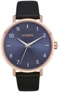 Nixon Damklocka A10913005-00 Arrow Blå/Läder Ø38 mm