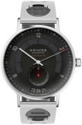 Nomos Glashütte Herrklocka N-1301.S3 Autobahn Svart/Stål Ø41 mm