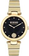 Versus by Versace Damklocka VSP1G0621 Svart/Gulguldtonat stål Ø36 mm