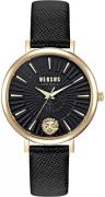 Versus by Versace Damklocka VSP1F0221 Mar Vista Svart/Läder Ø34 mm