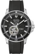 Bulova Herrklocka 96A288 Marine Star Svart/Plast Ø45 mm