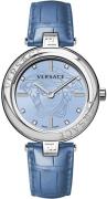 Versace Damklocka VE2J00121 Lady Blå/Läder Ø38 mm