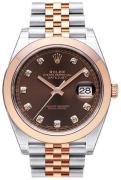 Rolex Herrklocka 126301-0004 Datejust 41 Brun/18 karat roséguld Ø41