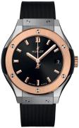 Hublot Damklocka 581.NO.1480.RX Classic Fusion Svart/Gummi Ø33 mm