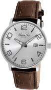 Kenneth Cole Herrklocka IKC8006 Silverfärgad/Läder Ø42 mm