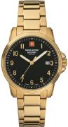 Swiss Alpine Military Herrklocka 7011.1117 Classic Svart/Gulguldtonat