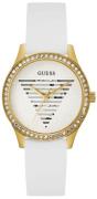 Guess Damklocka GW0530L6 Lady Idol Vit/Gummi Ø38 mm