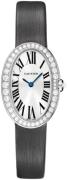 Cartier Damklocka WB520008 Baignoire Silverfärgad/Satin Ø31.6 mm