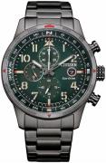 Citizen Herrklocka CA0797-84X Chrono Sport Grön/Stål Ø43 mm