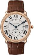 Cartier Herrklocka WR007017 Ronde Silverfärgad/Läder Ø40 mm