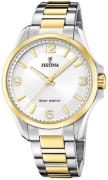 Festina Herrklocka F20657-1 Classic Silverfärgad/Gulguldtonat stål