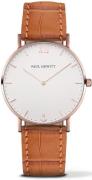 Paul Hewitt Damklocka PH-6455184L Sailor Line Vit/Läder Ø36 mm