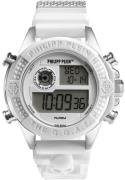 Philipp Plein PWFAA0121 The G.O.A.T. Grå/Gummi Ø44 mm