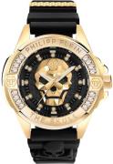 Philipp Plein PWNAA0122 The Skull Svart/Gummi Ø41 mm