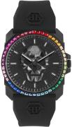 Philipp Plein Herrklocka PWLAA0522 The Skull Svart/Gummi Ø40 mm