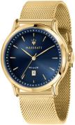 Maserati Herrklocka R8853118014 Epoca Blå/Gulguldtonat stål Ø42 mm