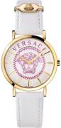 Versace Damklocka VEK400321 Silverfärgad/Läder Ø36 mm